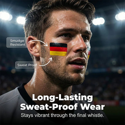 🔥Last Day 49% OFF - ⚽🏆National Flag Face Paint Stick for Sports Fans