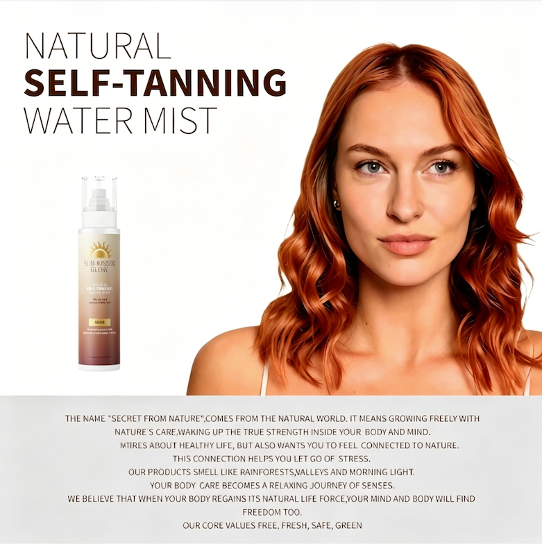 🔥Last Day 49% OFF - 🖤☀️Alcuras Sun-Kissed Glow Self-Tanning Water Mist✨