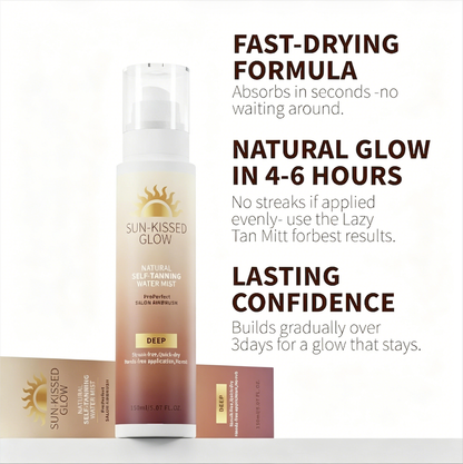🔥Last Day 49% OFF - 🖤☀️Alcuras Sun-Kissed Glow Self-Tanning Water Mist✨