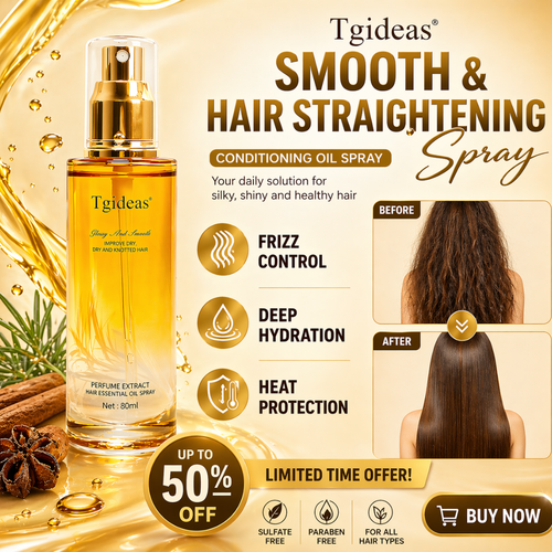 🎉Buy One Get One Free🎁 - ✨💆Smooth & Hair Straightening Conditioning Oil Spray – Anti-Frizz, Deep Hydration, Heat Protection – With Avocado & Jojoba Oil – 72-Hour Fragrance – Sulfate & Paraben Free🎁