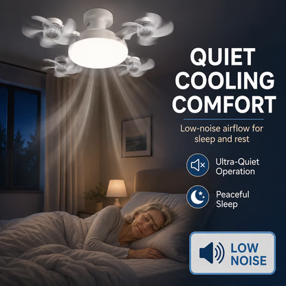 💡🌀 2-in-1 Energy-Saving Fan Light｜Cool Air + Soft Light in One