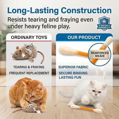 (🎁Last Day 49% OFF)❤️For happy, healthy, and active indoor cats🐱Swabs Large Size Cat Toys with Catnip