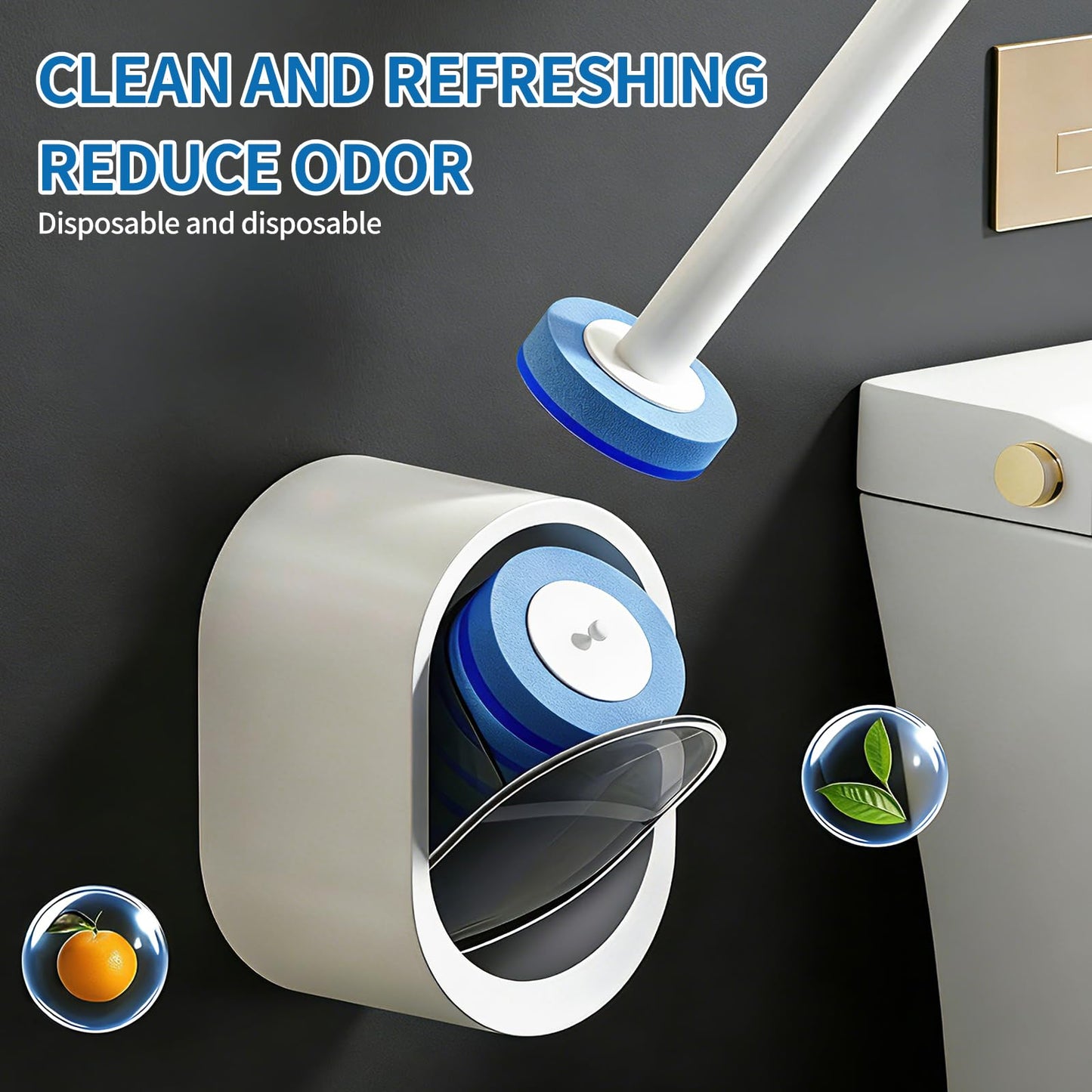 🔥Last Day 49% OFF - 🧼Disposable Toilet Brush System with Refills🫧🚽