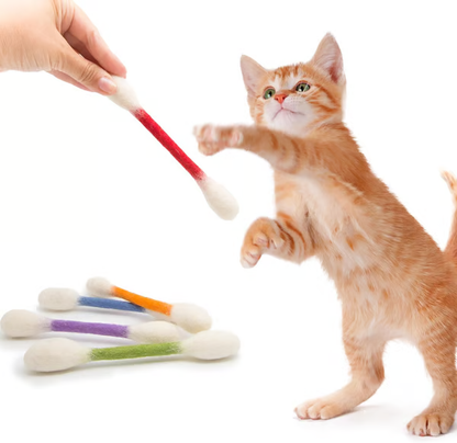 (🎁Last Day 49% OFF)❤️For happy, healthy, and active indoor cats🐱Swabs Large Size Cat Toys with Catnip