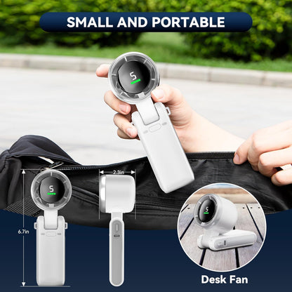 🔥Limited Time 49% Off - 🌬️Portable Handheld Turbo Fan,5 Gear High Speeds🧊