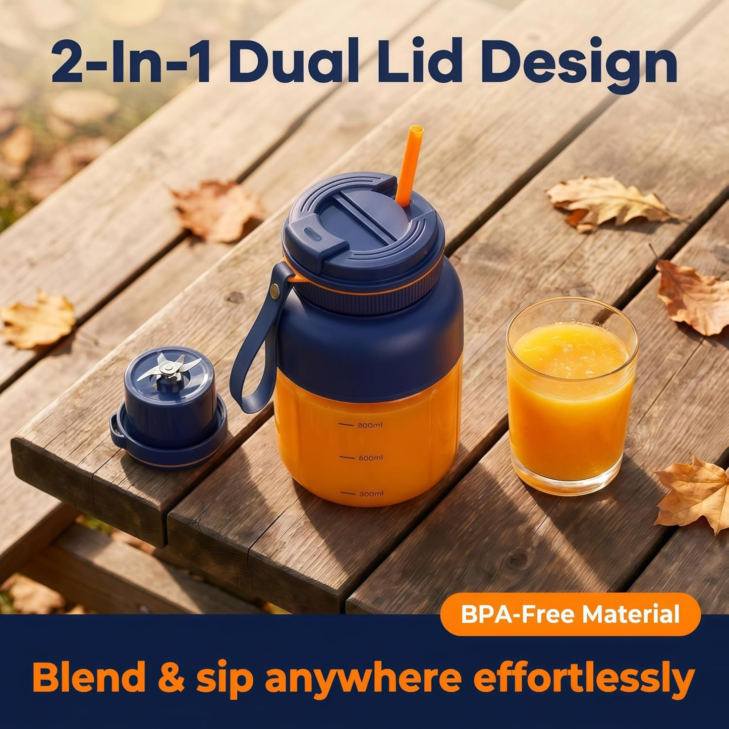 🔥Last Day 50% OFF - 🍉Alcuras Wireless Portable Blender Cup🥤💨