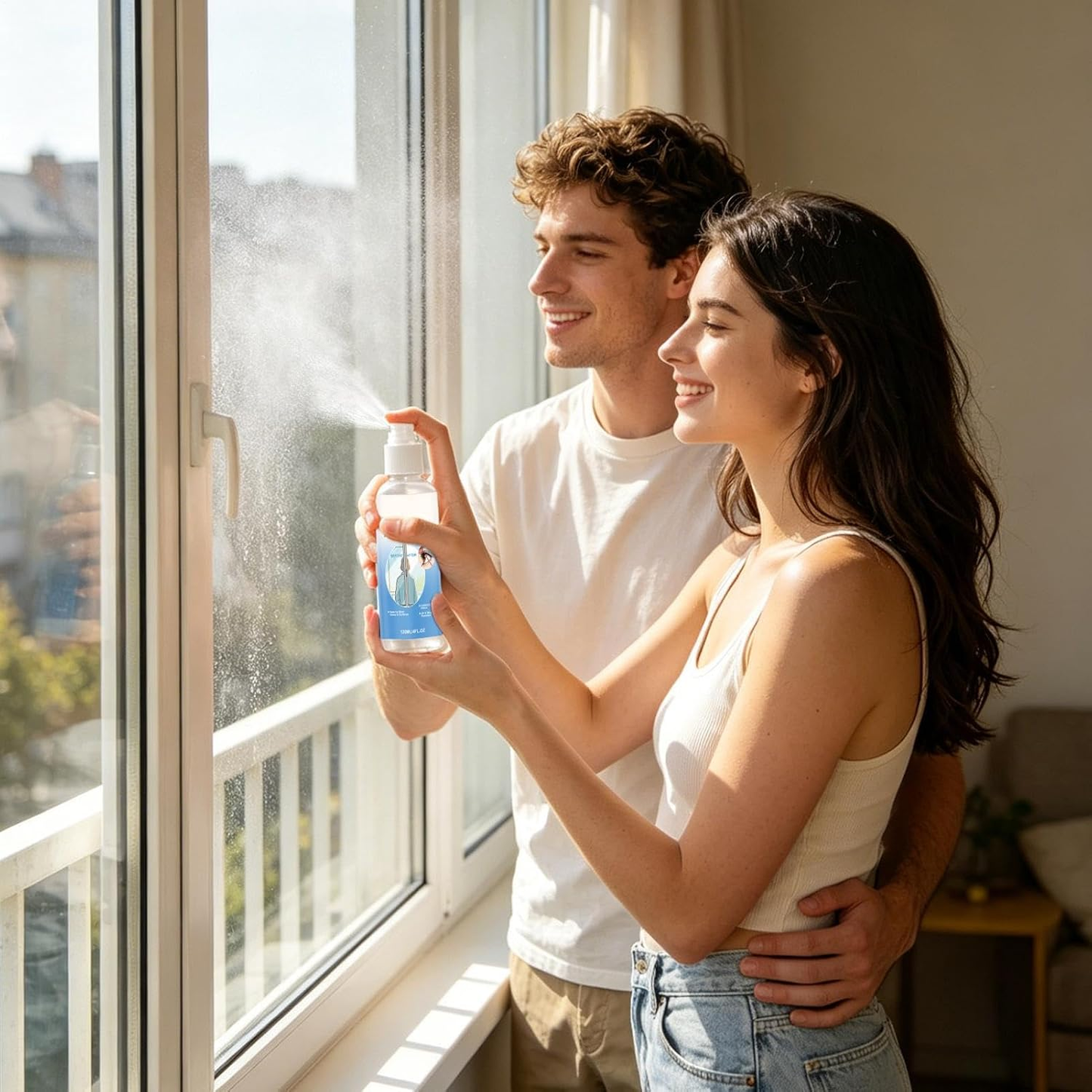 🔥Last Day 50% OFF - ✨Instant Frosted Glass Privacy SprayAnti-Spy Opaque Coating | UV Resistant Removable 120ml 🪟