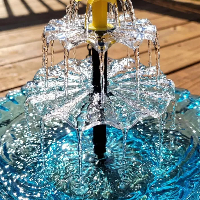 🔥Last Day 49% OFF - 🐦Solar Cascade Hanging Bird Bath Fountain⛲️✨
