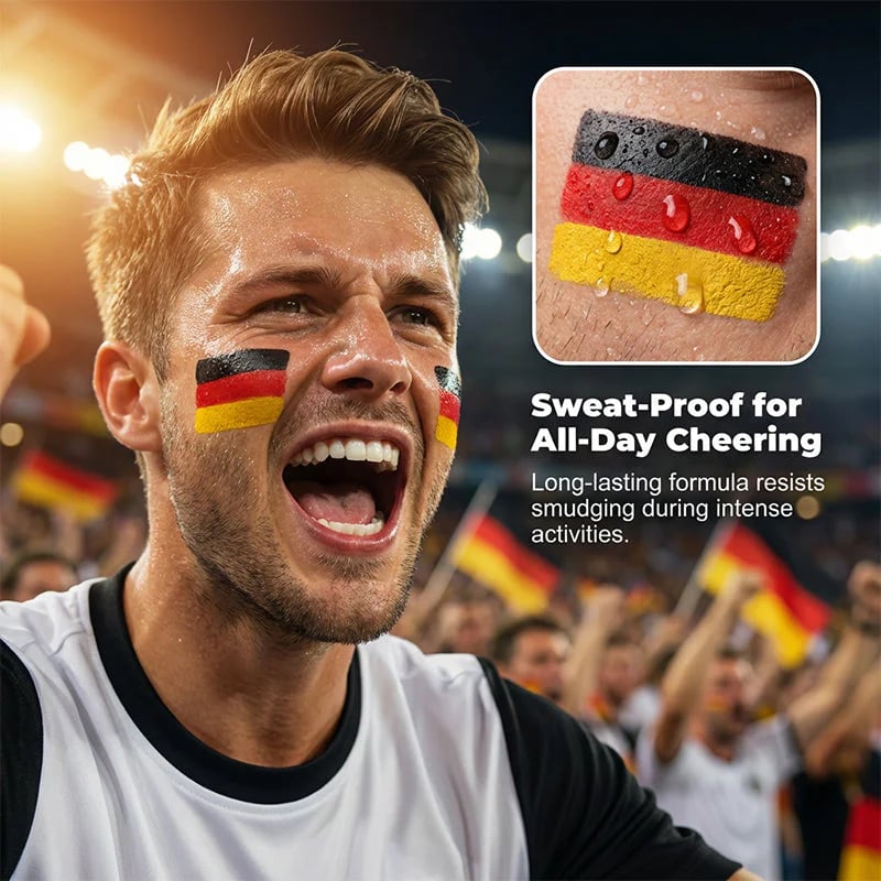 🔥Last Day 49% OFF - ⚽🏆National Flag Face Paint Stick for Sports Fans