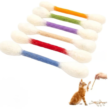 (🎁Last Day 49% OFF)❤️For happy, healthy, and active indoor cats🐱Swabs Large Size Cat Toys with Catnip