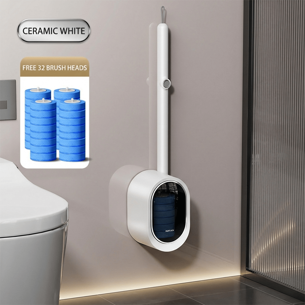 🔥Last Day 49% OFF - 🧼Disposable Toilet Brush System with Refills🫧🚽