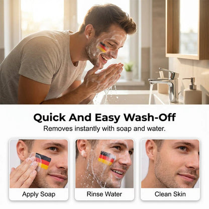 🔥Last Day 49% OFF - ⚽🏆National Flag Face Paint Stick for Sports Fans