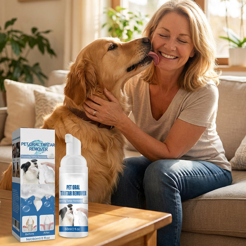 🔥Last Day 49% OFF - 🐾 BUY 2 GET 1 FREE! ✨Pet Oral Care Foaming Tartar Remover🦷